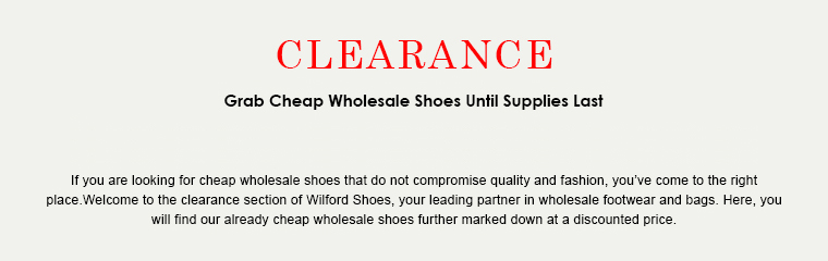 Wholesale Shoes and Bags Clearance